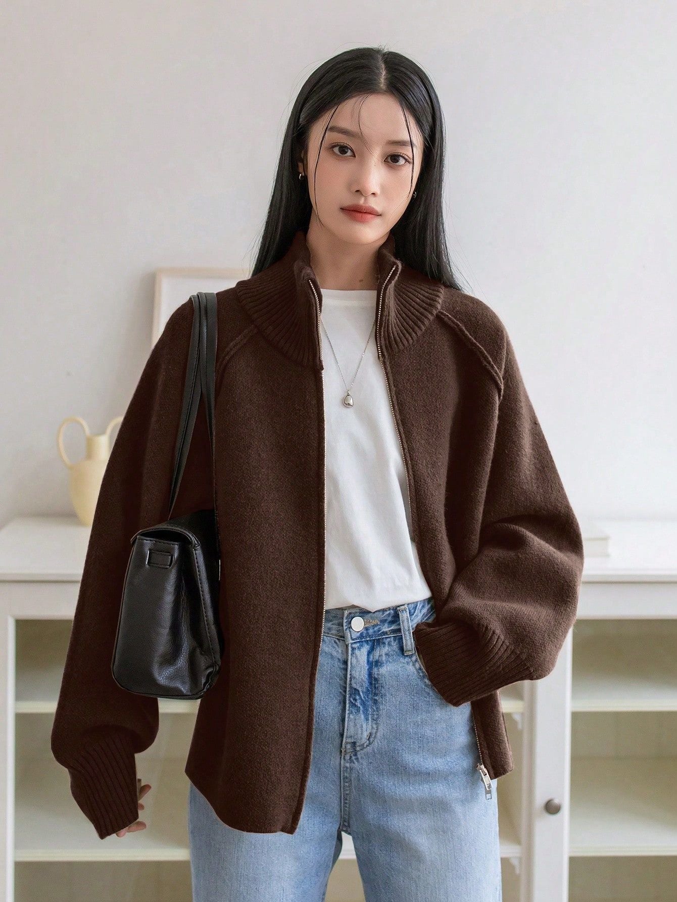 3D Wool Blend Cardigan