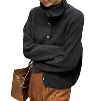 Loose Thick Cashmere Blend Cardigan