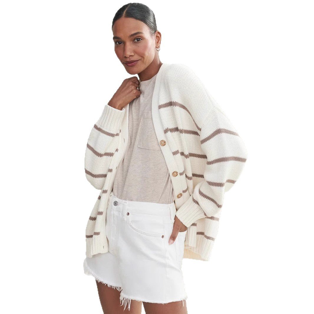 Loose V-Neck Knit Sweater