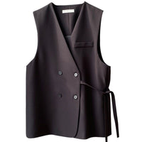 Loose DB Cardigan Vest