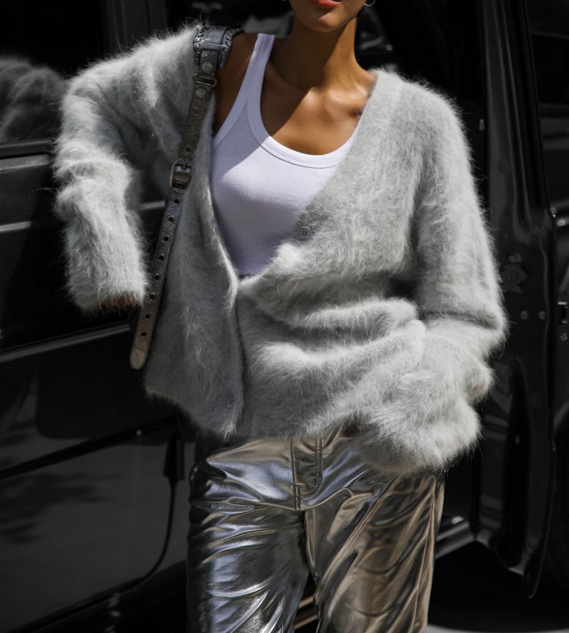 Soft Nylon Retro Sweater