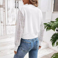 Lace Patchwork Baseball Jacket