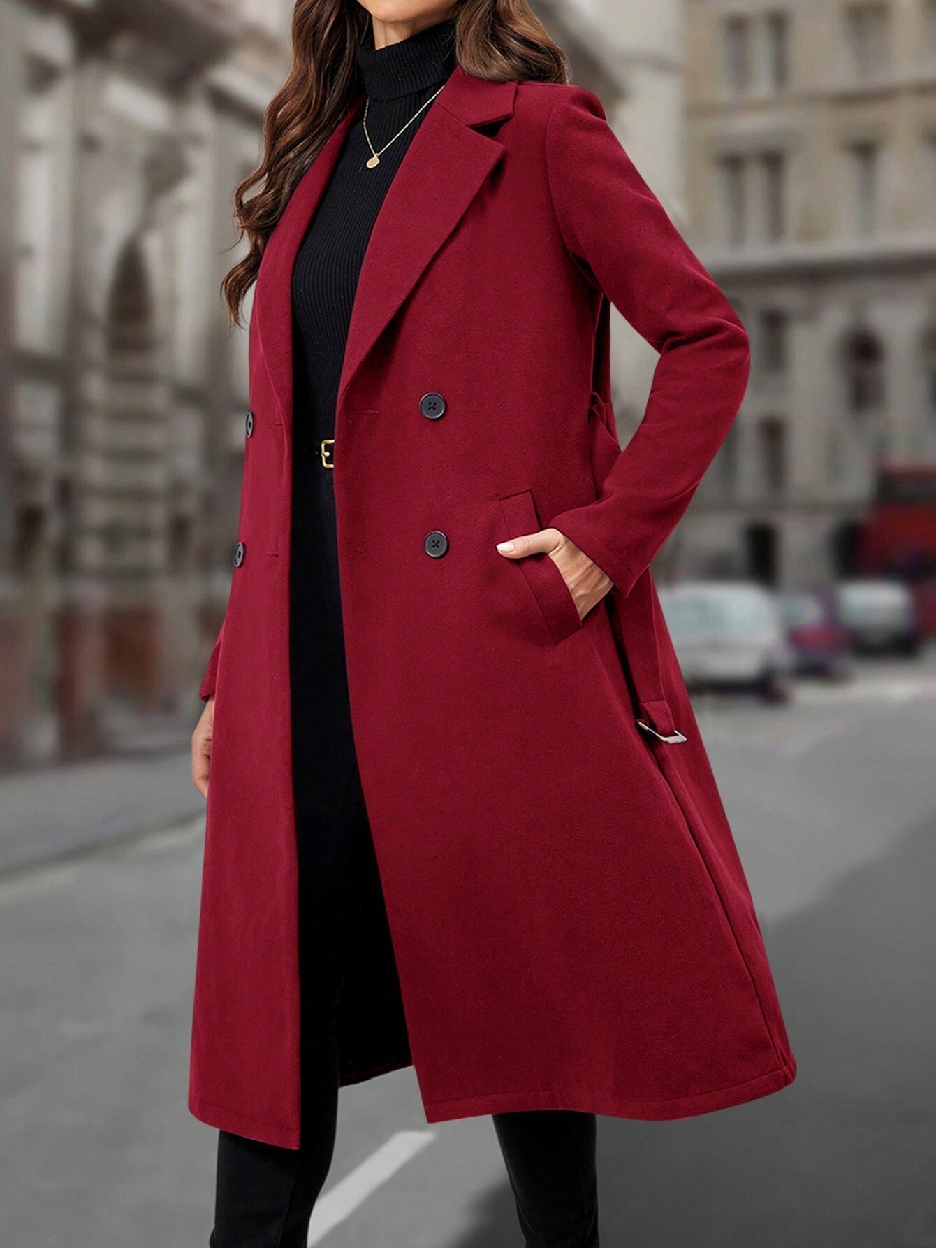 Lapel DB Woolen Coat