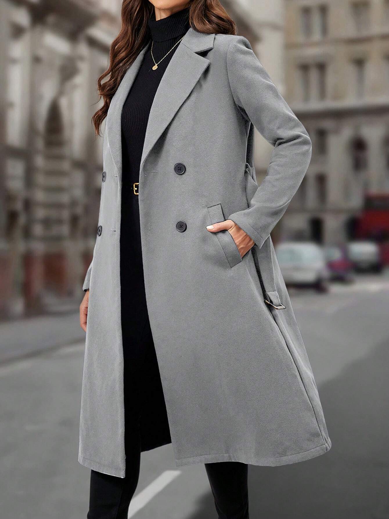 Lapel DB Woolen Coat