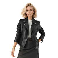Waisted Short Leather Jacket