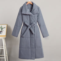 Long Belted Padded Coat