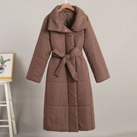 Long Belted Padded Coat