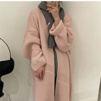 V-Neck Lazy Fit Sweater Coat