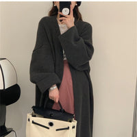 V-Neck Lazy Fit Sweater Coat