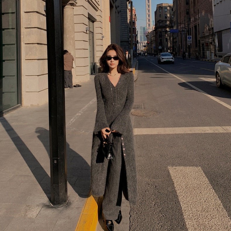 Urban Commuter Style Knitwear Coat