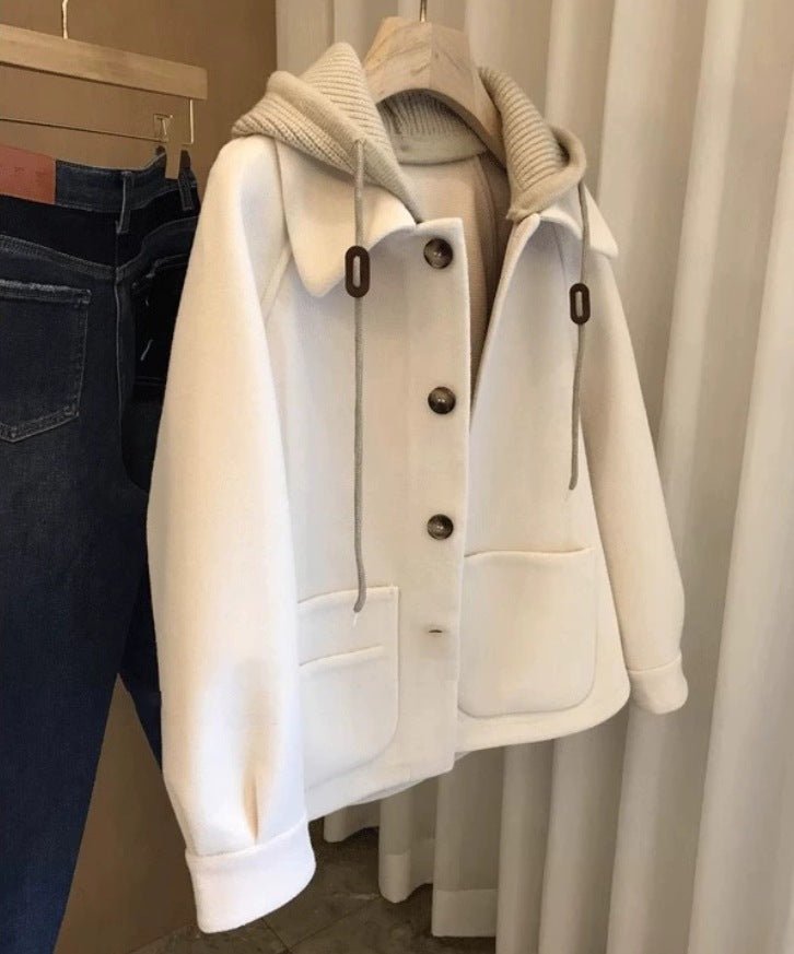 Loose Polo Wool Jacket