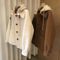 Loose Polo Wool Jacket