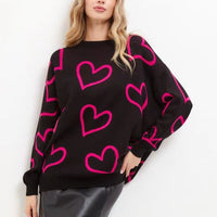 Loose Love Jacquard Knit Pullover