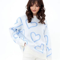 Loose Love Jacquard Knit Pullover