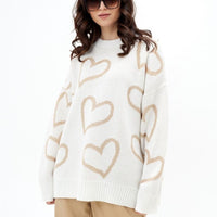 Loose Love Jacquard Knit Pullover