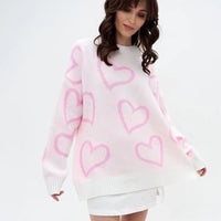 Loose Love Jacquard Knit Pullover