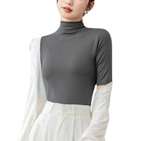 Japanese Korean Style Soft Stretch Tee for Spring 2025