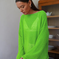 Loose Off-Shoulder Bell Sleeve Sweater