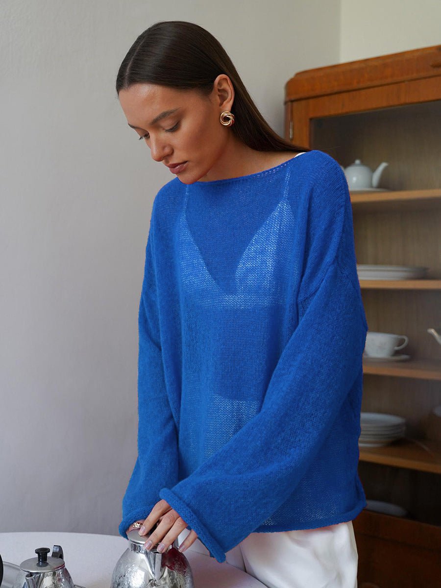 Loose Off-Shoulder Bell Sleeve Sweater