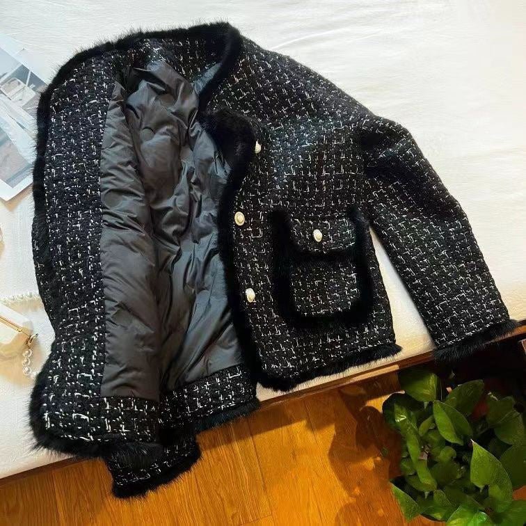Crew Neck Padded Jacket