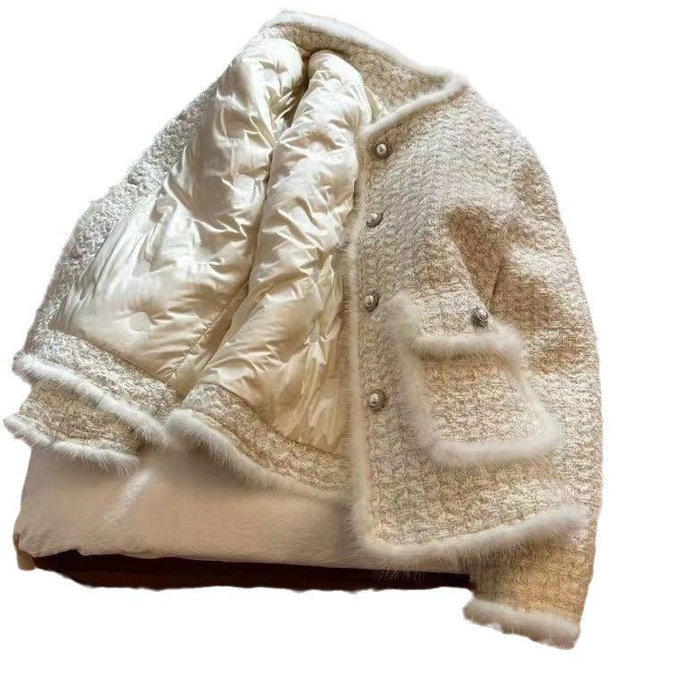 Crew Neck Padded Jacket