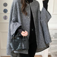Long Plaid Commuter Coat