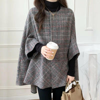 Long Plaid Commuter Coat