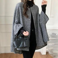Long Plaid Commuter Coat