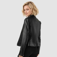 Elegant PU Zipper Jacket