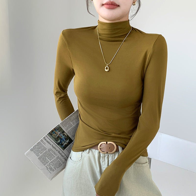 Slim Semi-Turtleneck Mask Pullover