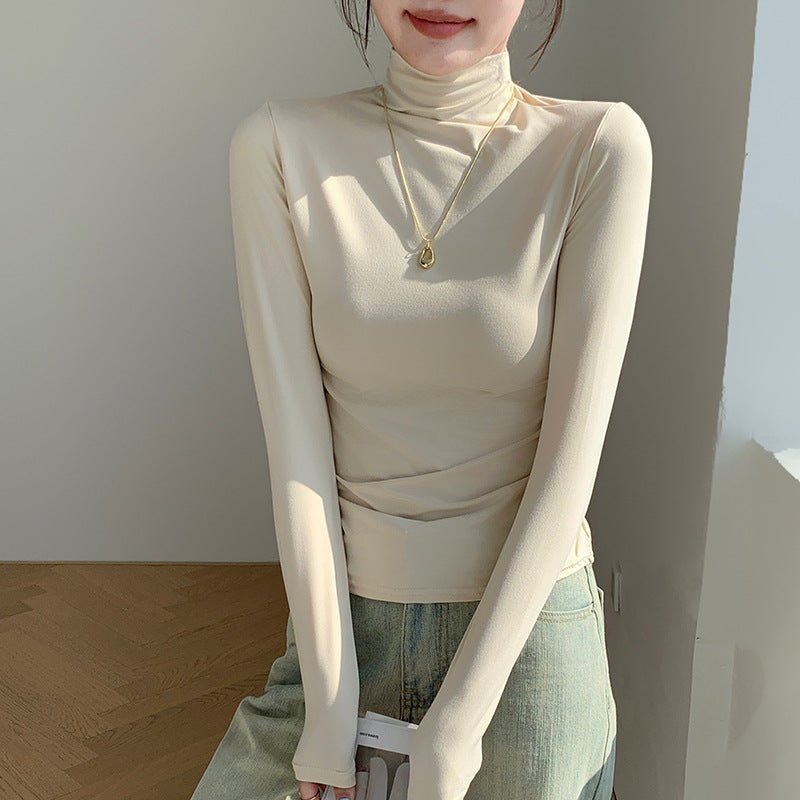 Slim Semi-Turtleneck Mask Pullover