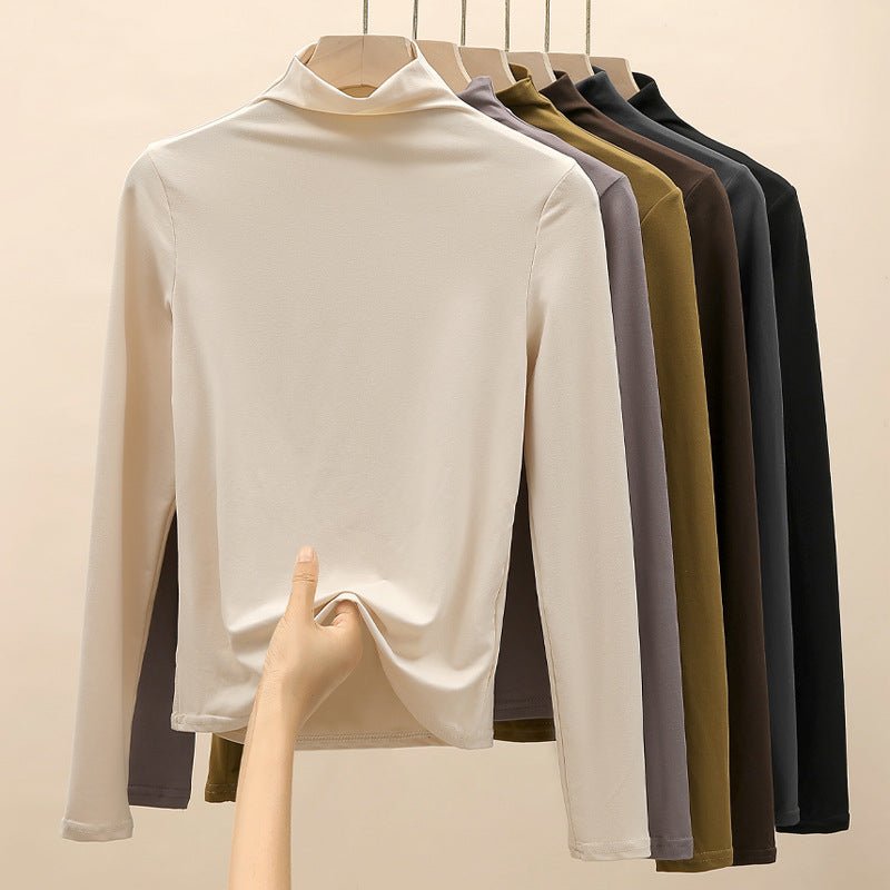 Slim Semi-Turtleneck Mask Pullover