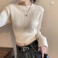 Women’s Slim Fit Solid Color Viscose Knit Sweater