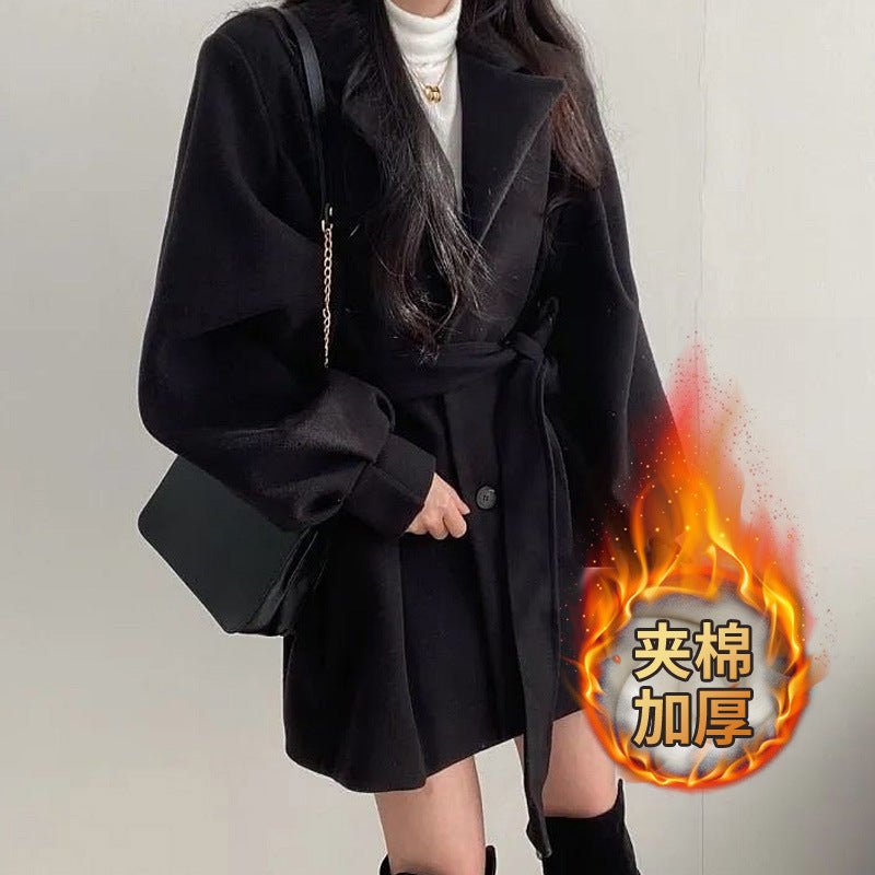 Slim Wool Bow Blazer