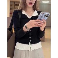 Solid V-Neck Commuter Cardigan