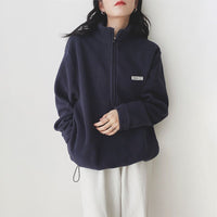 Stand-Up Collar Casual Pullover