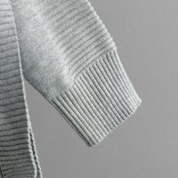 Semi-Turtleneck & Knit Hip Skirt Set