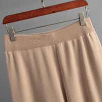 Loose Sweater & Slim Wide-Leg Pants Set