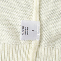 Loose Wool Blend Knit Pullover