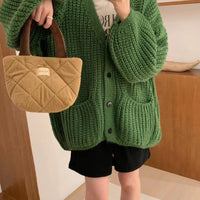 Thick Lazy Style Korean Sweater with Pockets