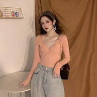 Slim V-Neck Commuter Pullover