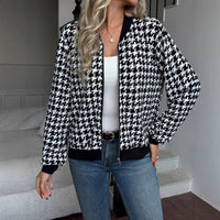 Houndstooth Casual Coat