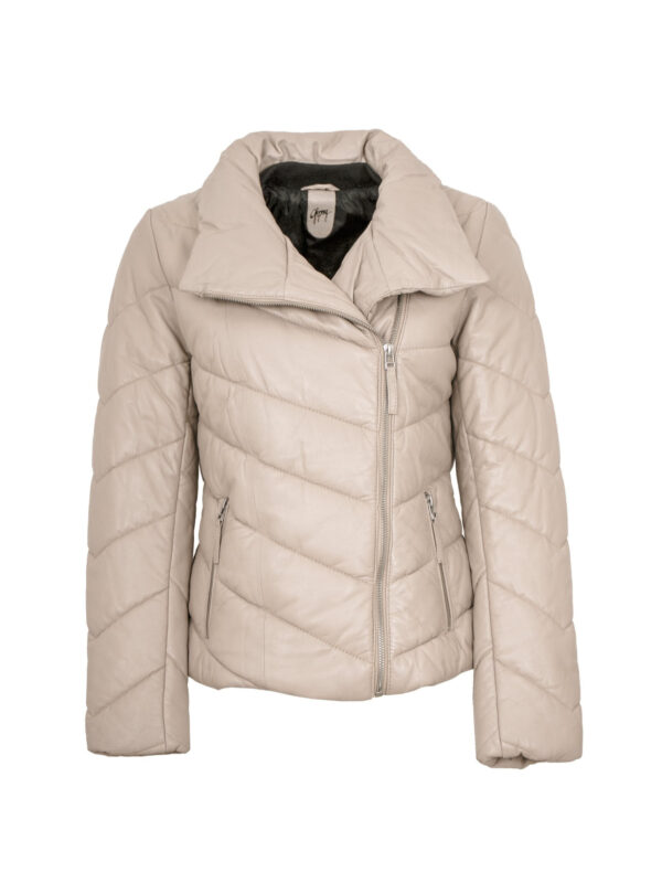 Real Leather Jacket, Sheep Nappa Cream