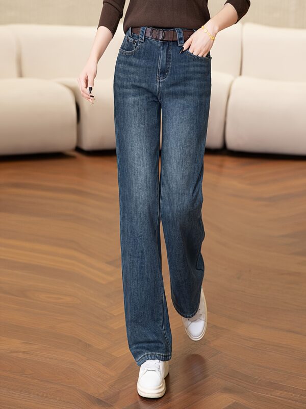 Washed Straight-Leg Pants